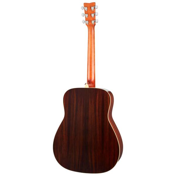 Электроакустическая гитара Yamaha FG830 TBS 4/ 4, Dreadnought, Табачный санбёрст photo 2