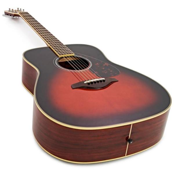 Электроакустическая гитара Yamaha FG830 TBS 4/ 4, Dreadnought, Табачный санбёрст photo 3