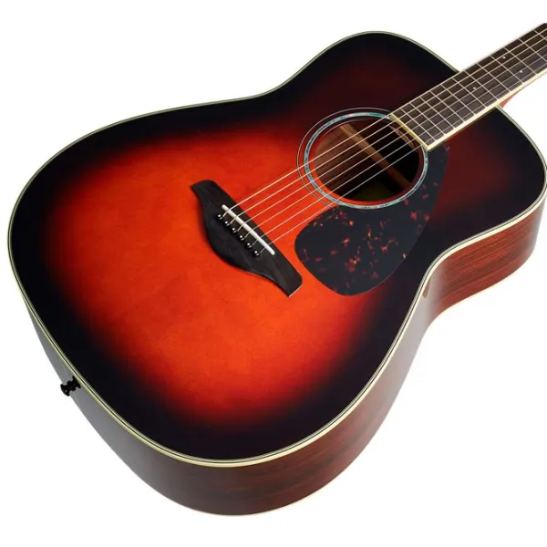 Электроакустическая гитара Yamaha FG830 TBS 4/ 4, Dreadnought, Табачный санбёрст photo 4