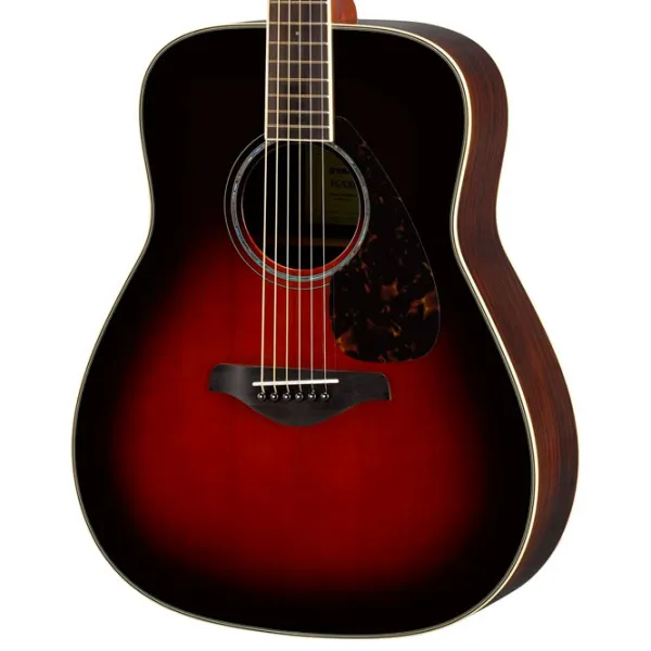 Электроакустическая гитара Yamaha FG830 TBS 4/ 4, Dreadnought, Табачный санбёрст photo 9