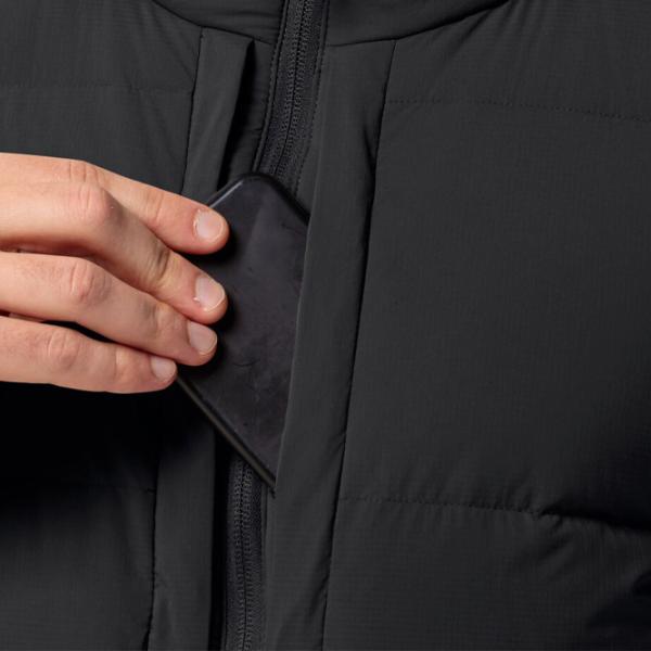 Scurtă pentru bărbați Jack Wolfskin Wandermood Down Jkt Demisezon/ Black photo 4 Scurtă pentru bărbați Jack Wolfskin Wandermood Down Jkt Demisezon/ Black photo 4