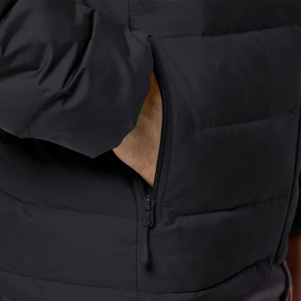 Scurtă pentru bărbați Jack Wolfskin Ather Down Hoody Demisezon/ Black photo 5 Scurtă pentru bărbați Jack Wolfskin Ather Down Hoody Demisezon/ Black photo 5