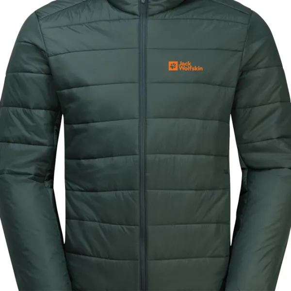 Scurtă pentru bărbați Jack Wolfskin Lapawa Ins Hoody Demisezon/ Olive Green photo 3 Scurtă pentru bărbați Jack Wolfskin Lapawa Ins Hoody Demisezon/ Olive Green photo 3