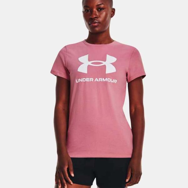 Футболка для женщин Under Armour UA W SPORTSTYLE LOGO SS-PNK 40% полиэстер/ Розовый photo 3 Футболка для женщин Under Armour UA W SPORTSTYLE LOGO SS-PNK 40% полиэстер/ Розовый photo 3