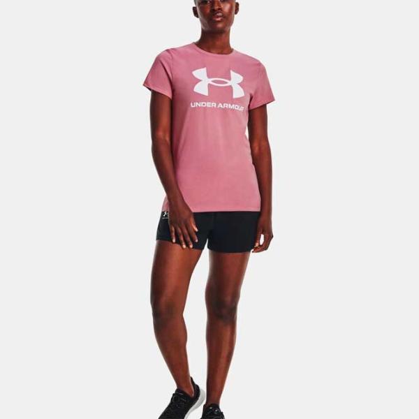 Футболка для женщин Under Armour UA W SPORTSTYLE LOGO SS-PNK 40% полиэстер/ Розовый photo 5 Футболка для женщин Under Armour UA W SPORTSTYLE LOGO SS-PNK 40% полиэстер/ Розовый photo 5