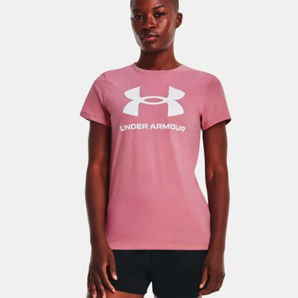 Tricou pentru femei Under Armour UA W SPORTSTYLE LOGO SS-PNK 40% poliester/ Pink photo 3 Tricou pentru femei Under Armour UA W SPORTSTYLE LOGO SS-PNK 40% poliester/ Pink photo 3