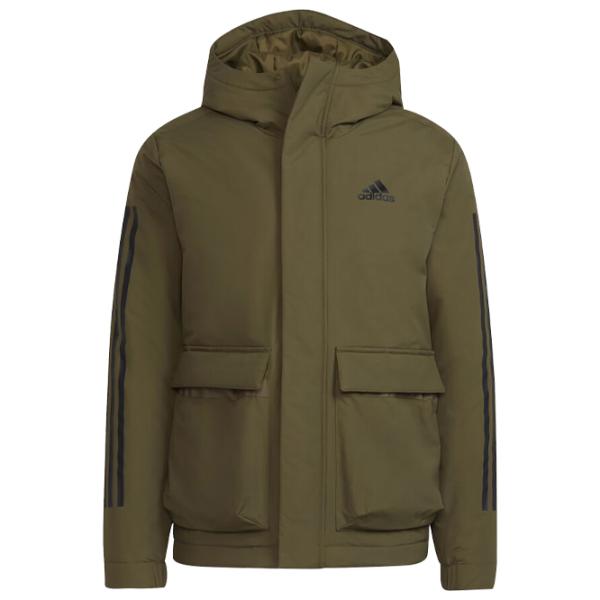 Scurtă pentru bărbați Adidas Hooded Jacket Demisezon/ Olive Green photo 4 Scurtă pentru bărbați Adidas Hooded Jacket Demisezon/ Olive Green photo 4