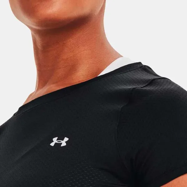 Футболка для женщин Under Armour Tech Mesh SS-BLK 6 % эластан/ Черный photo 5