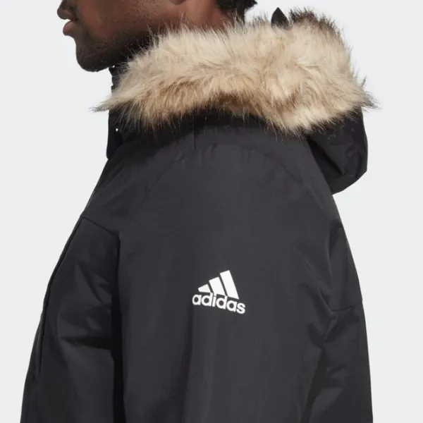 Scurtă pentru bărbați Adidas Hooded Parka Demisezon/ Black photo 2 Scurtă pentru bărbați Adidas Hooded Parka Demisezon/ Black photo 2