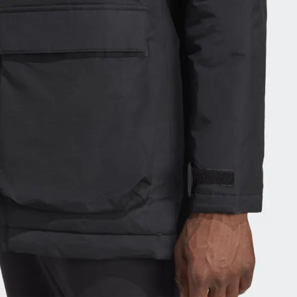 Scurtă pentru bărbați Adidas Hooded Parka Demisezon/ Black photo 4 Scurtă pentru bărbați Adidas Hooded Parka Demisezon/ Black photo 4