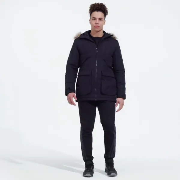Scurtă pentru bărbați Adidas Hooded Parka Demisezon/ Black photo 5 Scurtă pentru bărbați Adidas Hooded Parka Demisezon/ Black photo 5