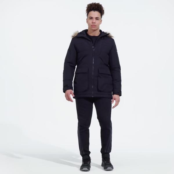 Scurtă pentru bărbați Adidas Hooded Parka Demisezon/ Black photo 5 Scurtă pentru bărbați Adidas Hooded Parka Demisezon/ Black photo 5