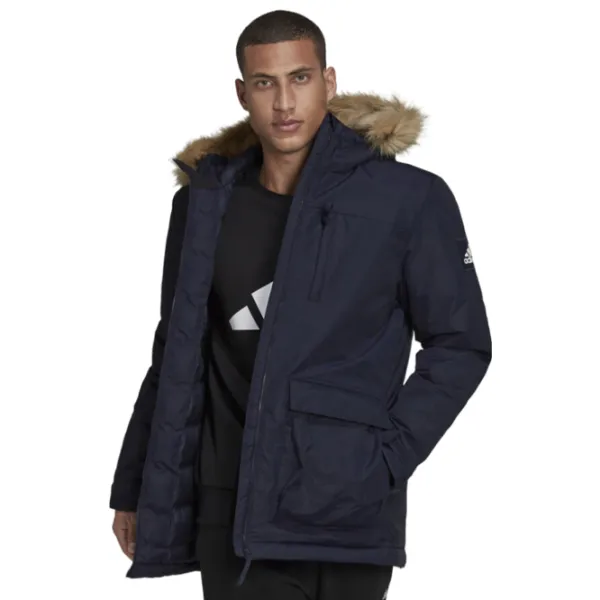 Scurtă pentru bărbați Adidas Hooded Parka Demisezon/ Navy photo 2 Scurtă pentru bărbați Adidas Hooded Parka Demisezon/ Navy photo 2
