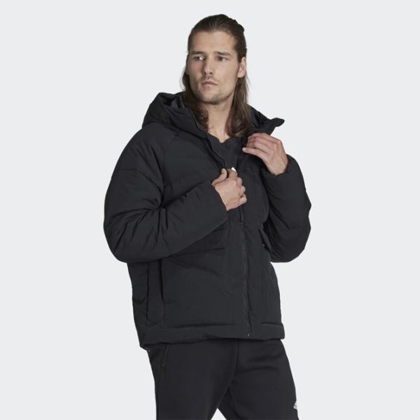 Scurtă pentru bărbați Adidas Big Baffle Jkt Iarnă/ Black photo 2