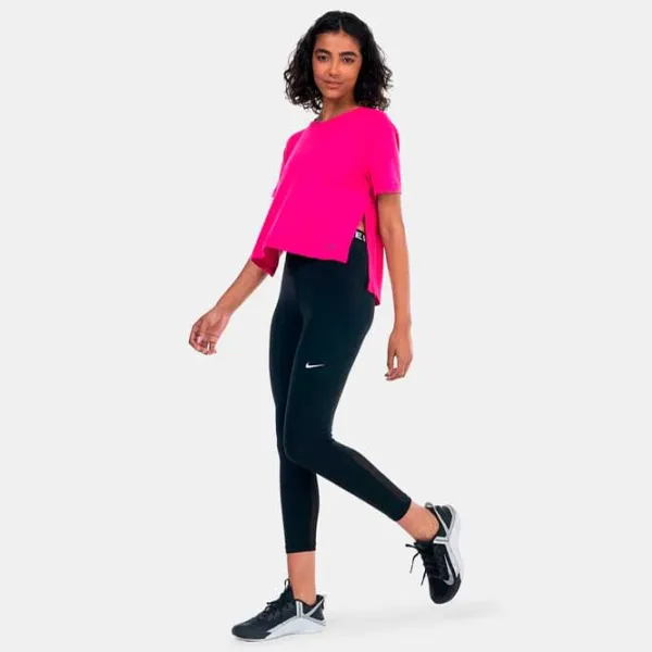 Tricou pentru femei Nike W Ny Df S/ S Top 13% bumbac/ Pink photo 3