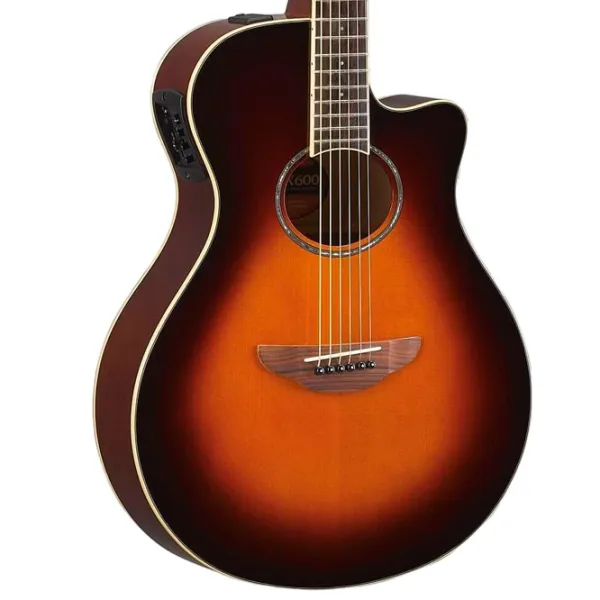 Электроакустическая гитара Yamaha APX600 OVS 4/ 4, Dreadnought, Old Violin Sunburst photo 4