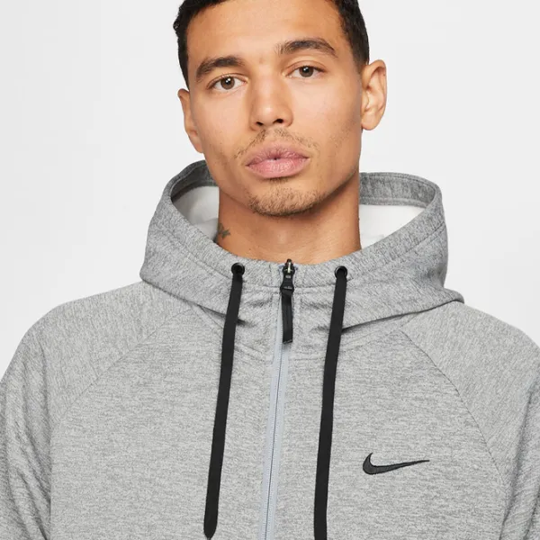 Hanorac pentru bărbați Nike Therma-Fit Drept/ Gray photo 3