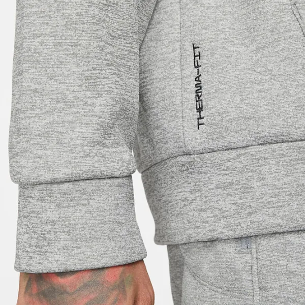 Hanorac pentru bărbați Nike Therma-Fit Drept/ Gray photo 7
