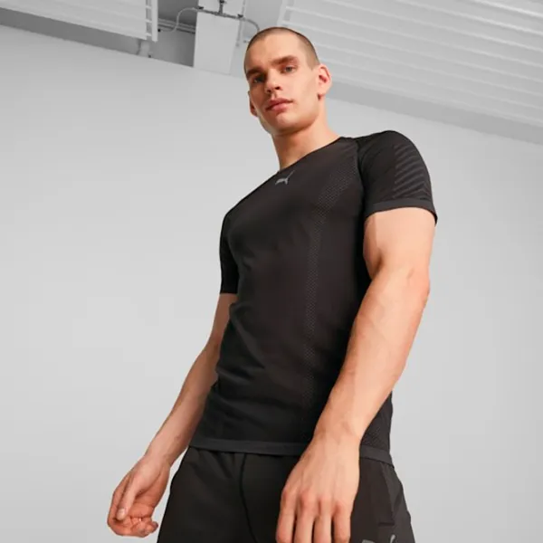 Tricou pentru bărbați Puma Train Formknit Seamless Tee 77% poliester, 23% nailon/ Black photo 3