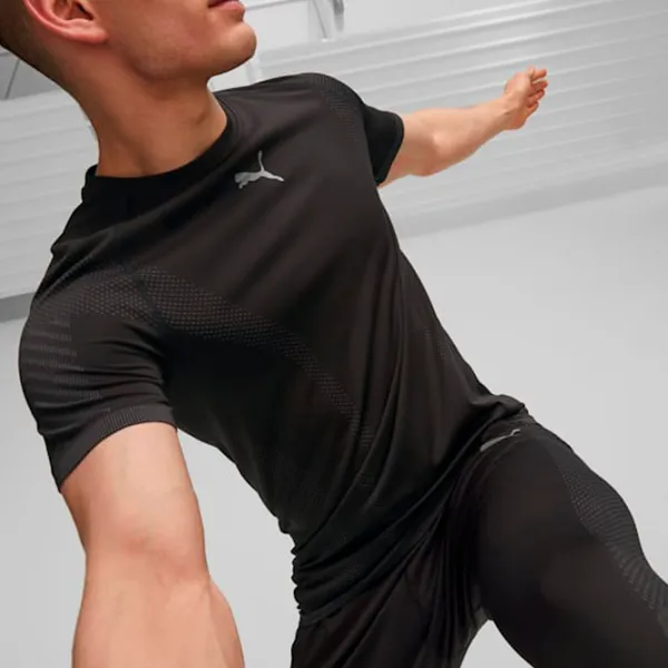 Tricou pentru bărbați Puma Train Formknit Seamless Tee 77% poliester, 23% nailon/ Black photo 4