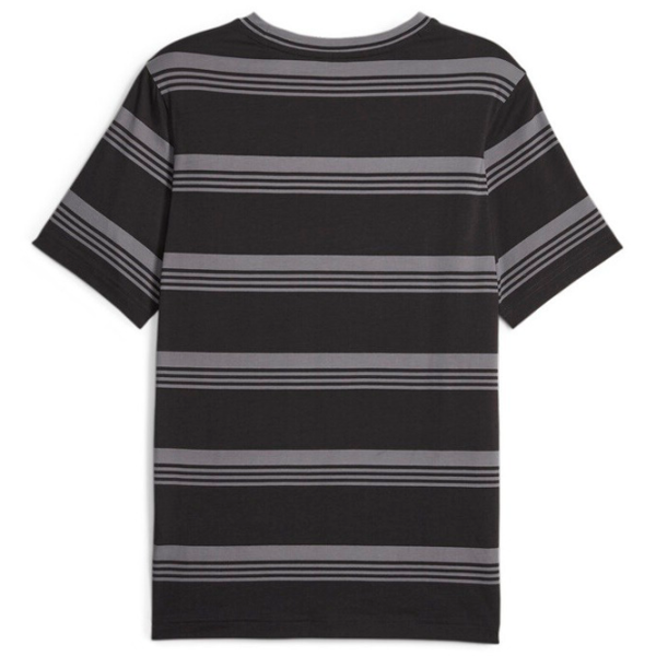 Tricou pentru bărbați Puma Squad Stripe Aop Tee 100% bumbac/ Black photo 2