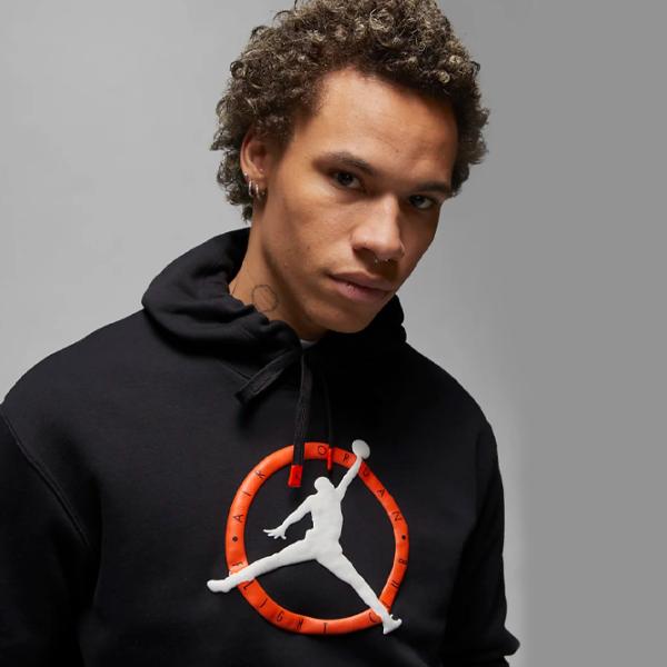 Толстовка для мужчин Nike Jordan Flt Mvp Gfx Flc Po Прямой/ Черный photo 4