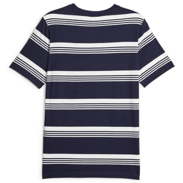 Tricou pentru bărbați Puma Squad Stripe Aop Tee 100% bumbac/ Navy photo 2
