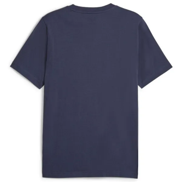 Tricou pentru bărbați Puma Squad Graphic Tee 100% bumbac/ Navy photo 2