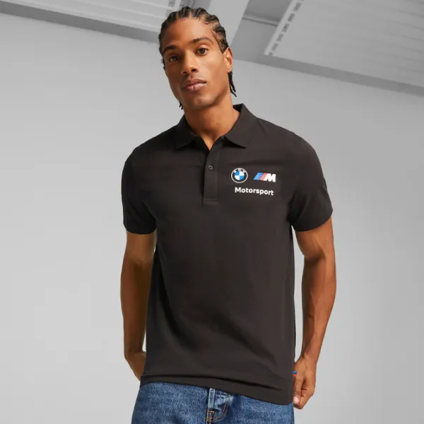 Tricou polo pentru bărbați Puma Bmw Mms Ess Black photo 4