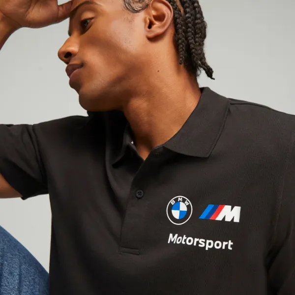 Tricou polo pentru bărbați Puma Bmw Mms Ess Black photo 5
