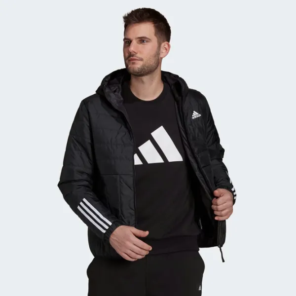 Scurtă pentru bărbați Adidas Itavic Light Hooded Demisezon/ Black photo 2 Scurtă pentru bărbați Adidas Itavic Light Hooded Demisezon/ Black photo 2