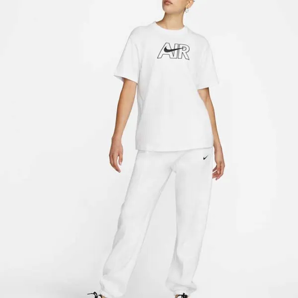 Футболка для женщин Nike W Nsw Tee BfAir Хлопок/ Белый photo 4