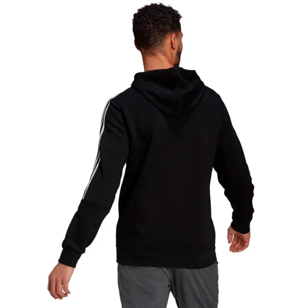 Толстовка для мужчин Adidas 3 Stripes Fleece Прямой/ Черный photo 4