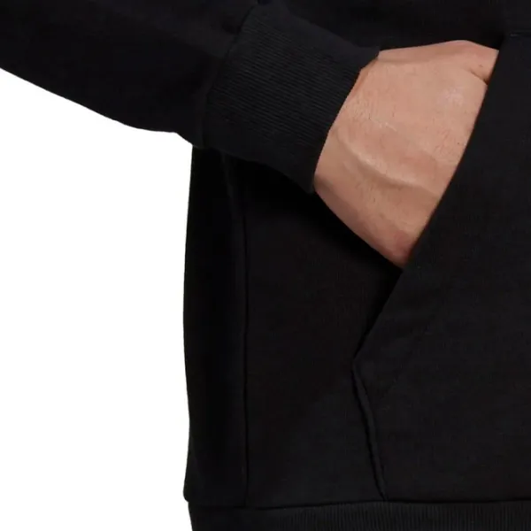 Толстовка для мужчин Adidas 3 Stripes Fleece Прямой/ Черный photo 6