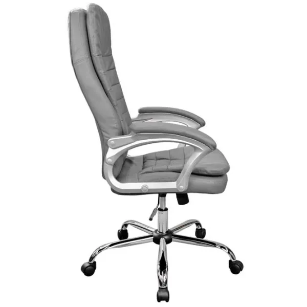 Fotoliu de birou DecoPrim BX-0025 Piele artificială/ Gray photo 3 Fotoliu de birou DecoPrim BX-0025 Piele artificială/ Gray photo 3
