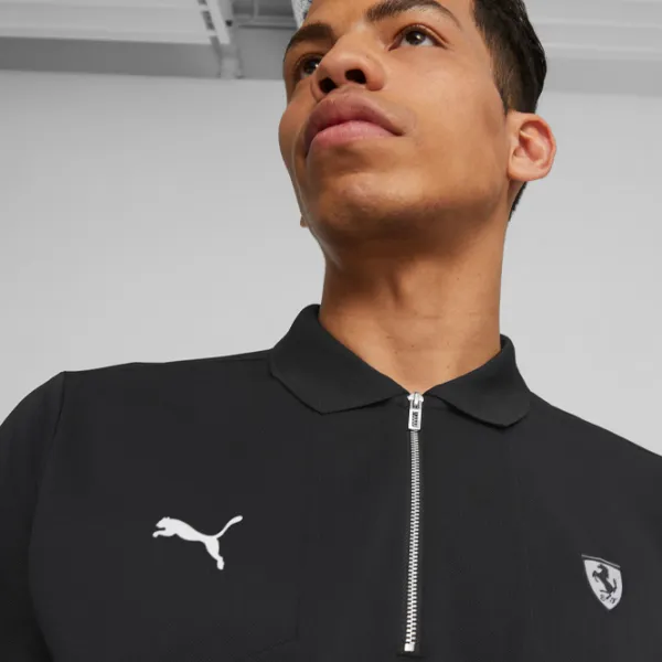 Tricou polo pentru bărbați Puma Ferrari Style Black photo 4 Tricou polo pentru bărbați Puma Ferrari Style Black photo 4
