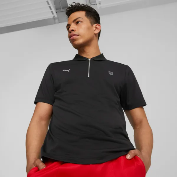 Tricou polo pentru bărbați Puma Ferrari Style Black photo 5 Tricou polo pentru bărbați Puma Ferrari Style Black photo 5