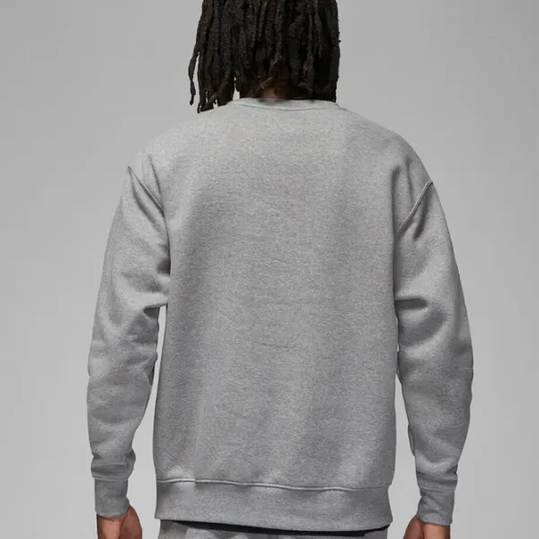 Hanorac pentru bărbați Nike Jordan Ess Flc Crew Drept/ Gray photo 4 Hanorac pentru bărbați Nike Jordan Ess Flc Crew Drept/ Gray photo 4