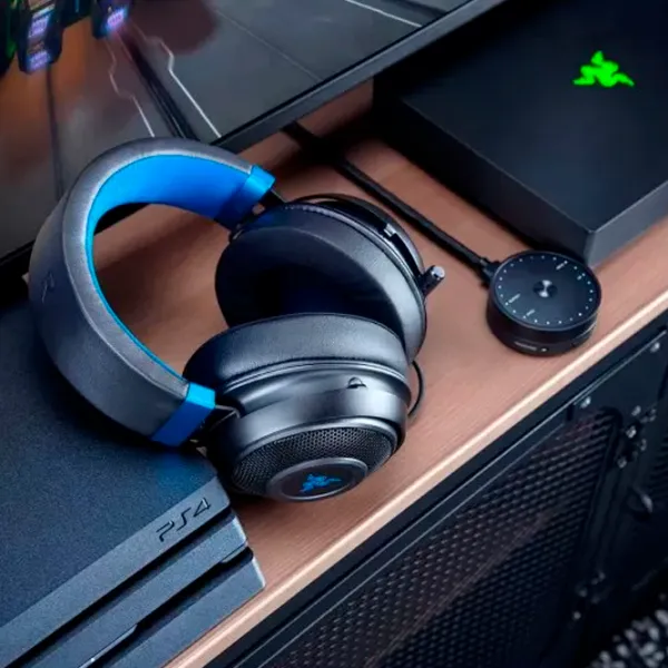 Căști Razer Kraken X Blue Black Cu fir/ Gaming photo 3