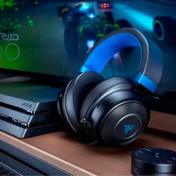 Căști Razer Kraken X Blue Black Cu fir/ Gaming photo 4