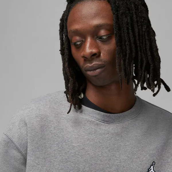 Толстовка для мужчин Nike Jordan Ess Flc Crew Прямой/ Серый photo 5
