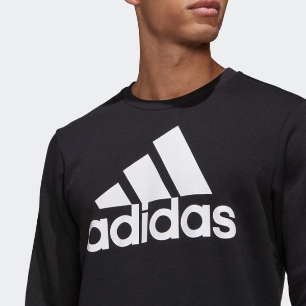 Толстовка для мужчин Adidas Sweater Box Logo Fleece Прямой/ Черный photo 6