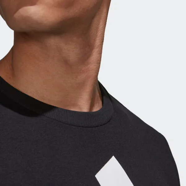 Толстовка для мужчин Adidas Sweater Box Logo Fleece Прямой/ Черный photo 7