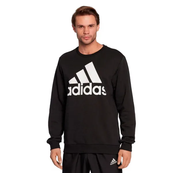Hanorac pentru bărbați Adidas Sweater Box Logo Fleece Drept/ Black photo 2