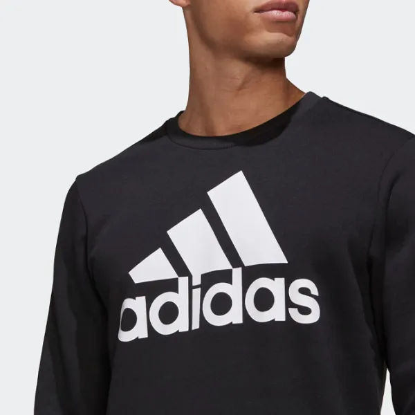 Hanorac pentru bărbați Adidas Sweater Box Logo Fleece Drept/ Black photo 6
