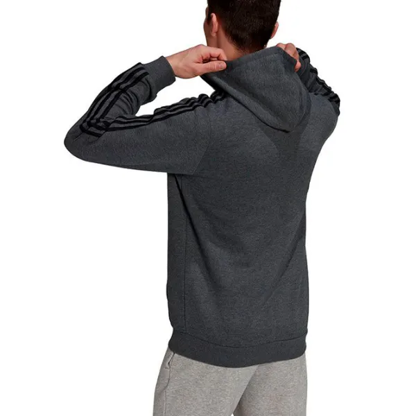 Толстовка для мужчин Adidas 3 Stripes Fleece Прямой/ Grey photo 3