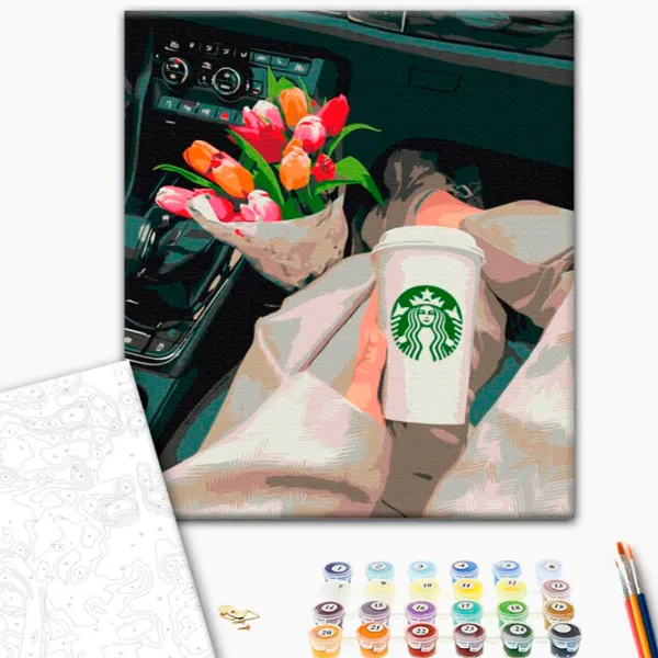 Картина по номерам BrushMe Аксессуары для путешествий 50 x 40 см/ Вертикальная photo 2