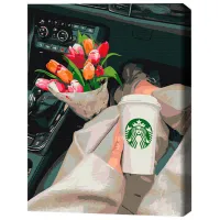 Pictură pe numere BrushMe Accesorii pentru călătorii 50 x 40 cm/ Verticală photo 3