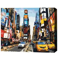 Картина по номерам BrushMe Жизнь Таймс-сквер 50 x 40 см/ Горизонтальная photo 3