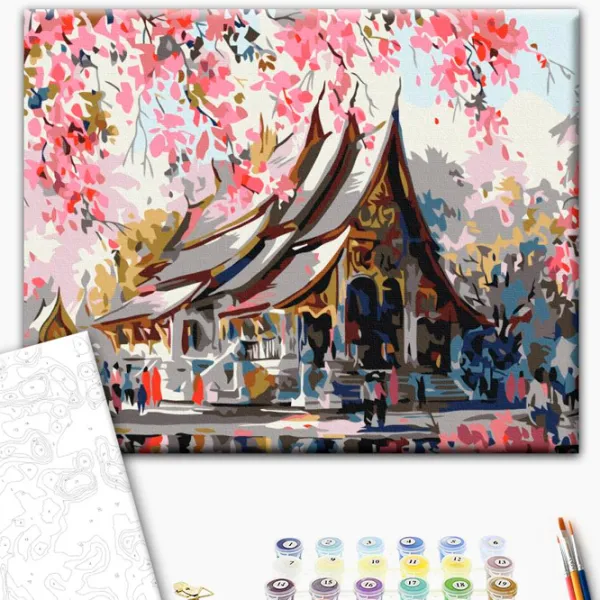 Картина по номерам BrushMe Тайский храм 50 x 40 см/ Горизонтальная photo 2 Картина по номерам BrushMe Тайский храм 50 x 40 см/ Горизонтальная photo 2